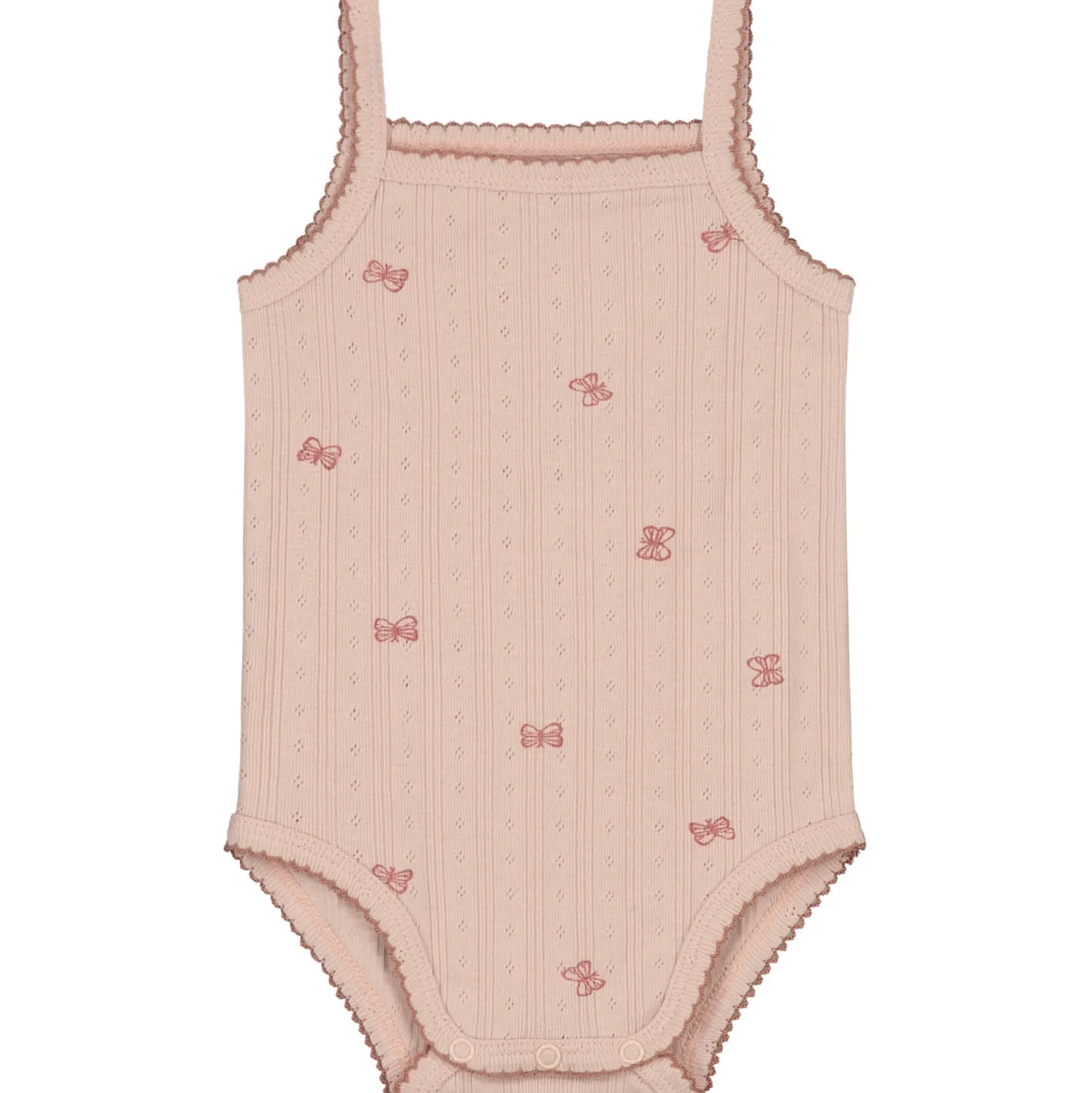 Rompers|Rompers*Prénatal romper vlinder spaghettibandjes all over print roze Powder Pink