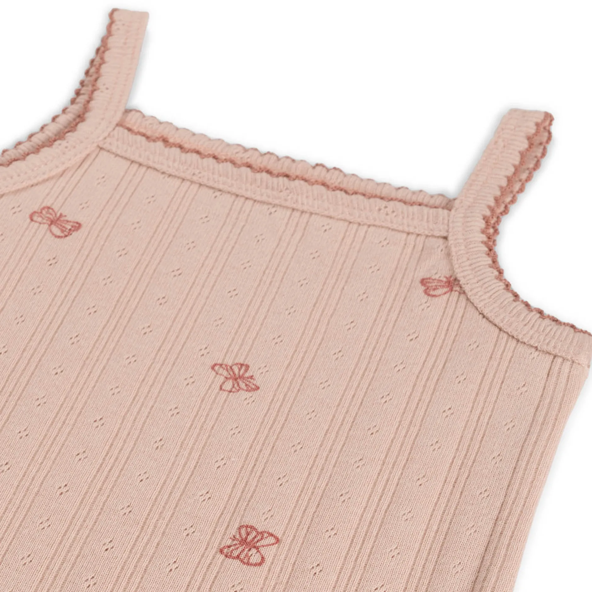 Rompers|Rompers*Prénatal romper vlinder spaghettibandjes all over print roze Powder Pink