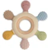 Feestartikelen|Kraamcadeaus*Prénatal Silconen Houten Bijtring Patroon multi