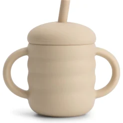 Bekers & Glazen*Prénatal siliconen beker beige