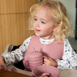 Bekers & Glazen*Prénatal siliconen beker roze