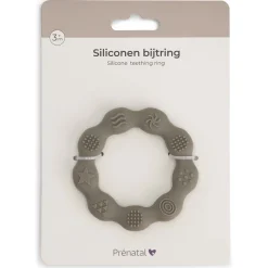 Feestartikelen|Kraamcadeaus*Prénatal siliconen bijtring groen