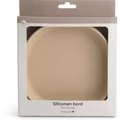Kinderborden*Prénatal siliconen bord beige