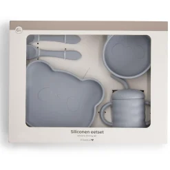 Serviesset*Prénatal siliconen eetset blauw