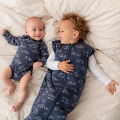 Winter*Prénatal slaapzak auto's blauw Dark Bluegrey