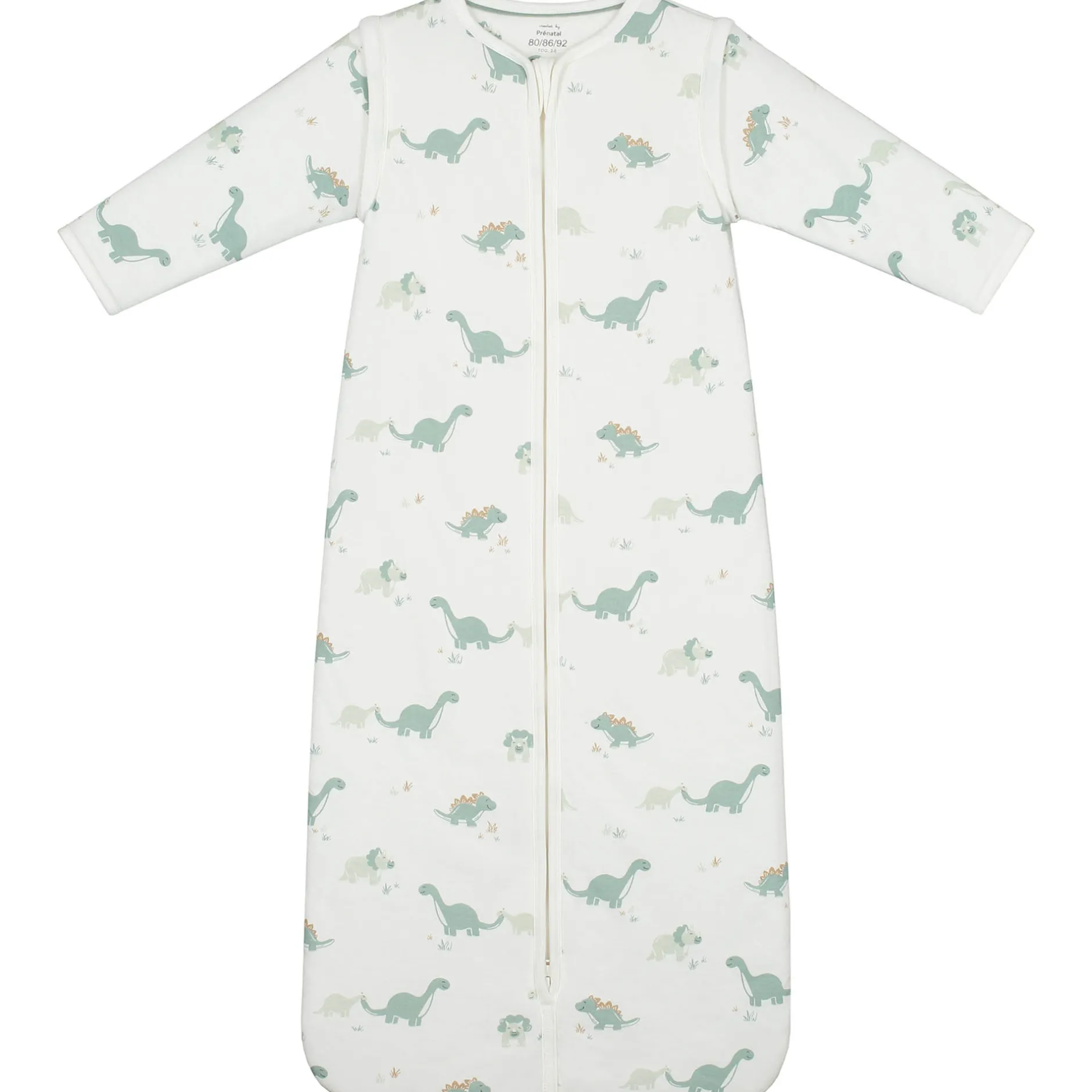 Winter*Prénatal slaapzak Dino multi Ivory White