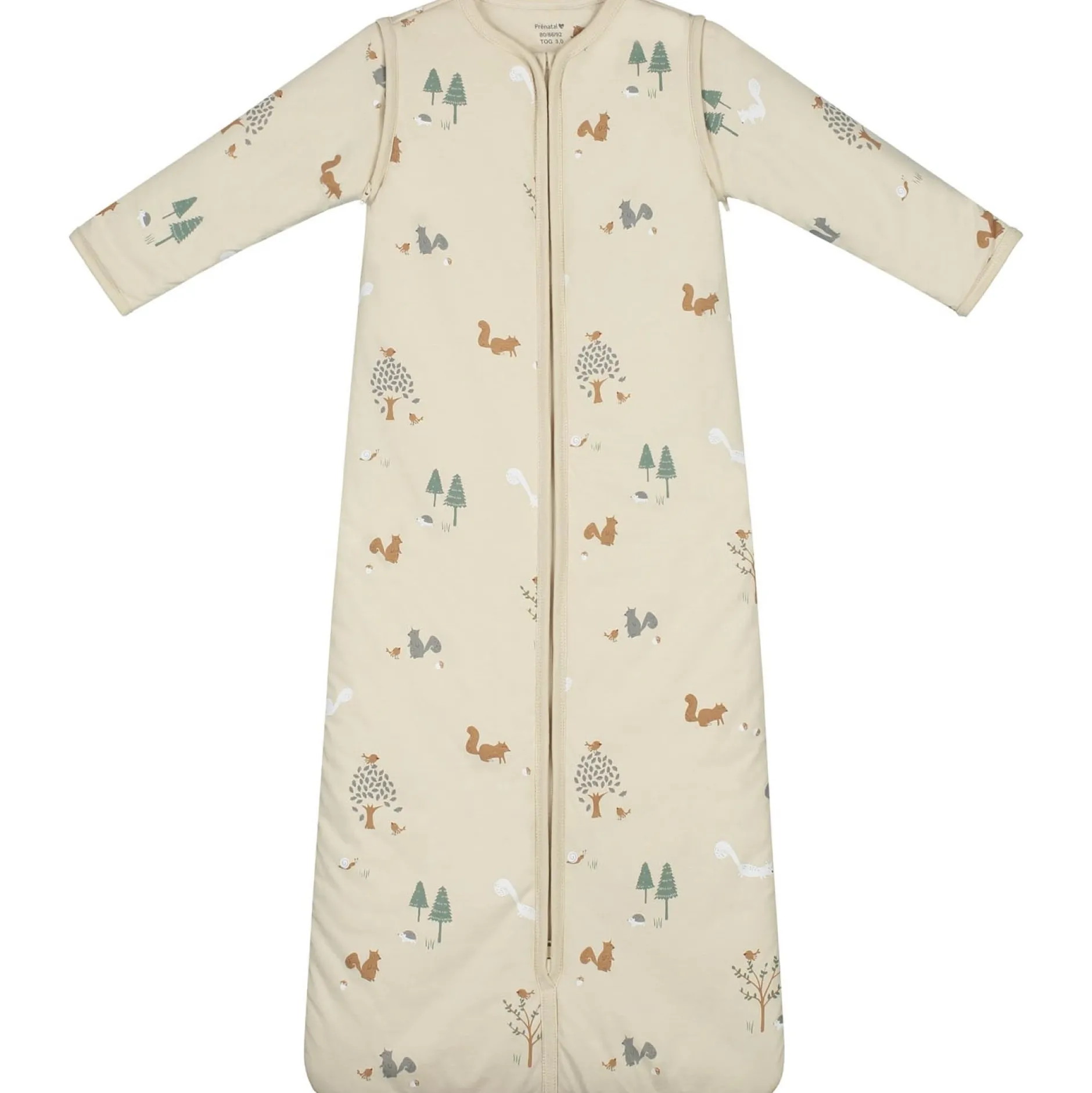 Winter*Prénatal slaapzak eekhoorn beige Dark Ecru