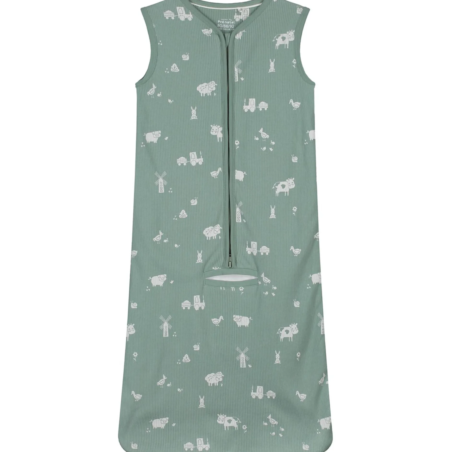 Zomer*Prénatal slaapzak rib groen Midgreen