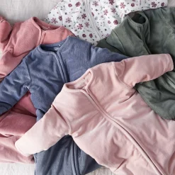 Winter*Prénatal slaapzak rib velour roze Powder Pink