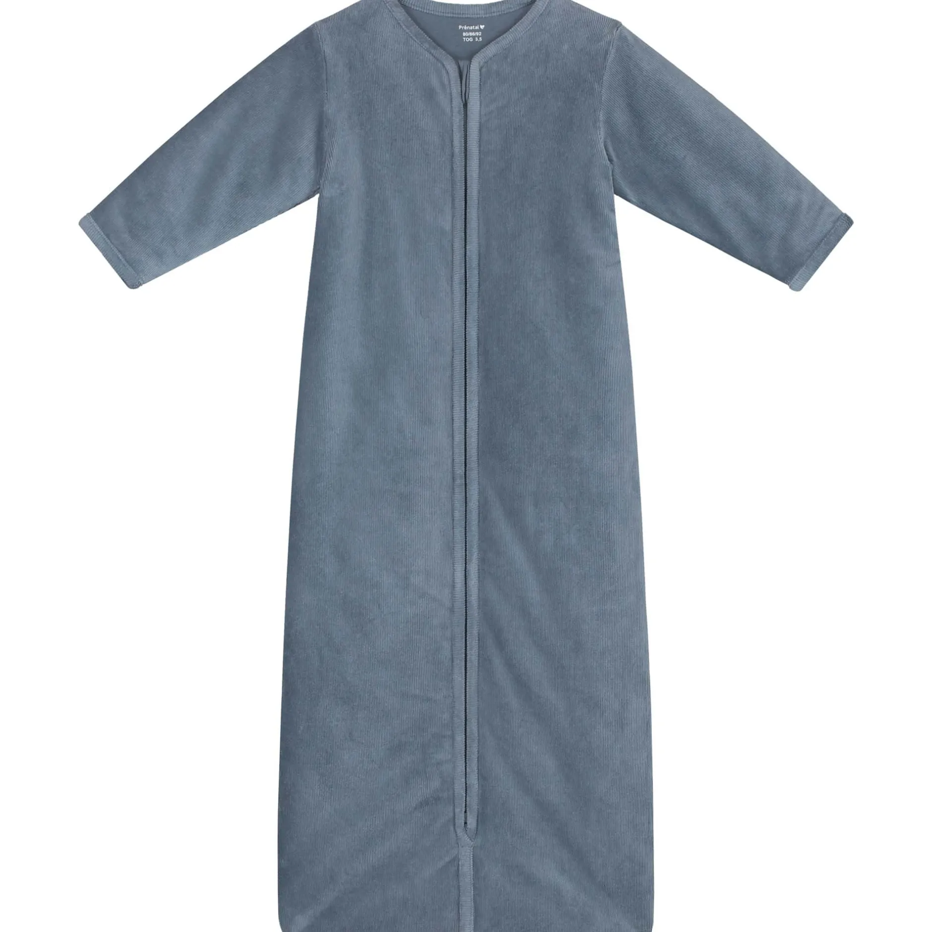 Winter*Prénatal slaapzak rib velour blauw Steel Blue