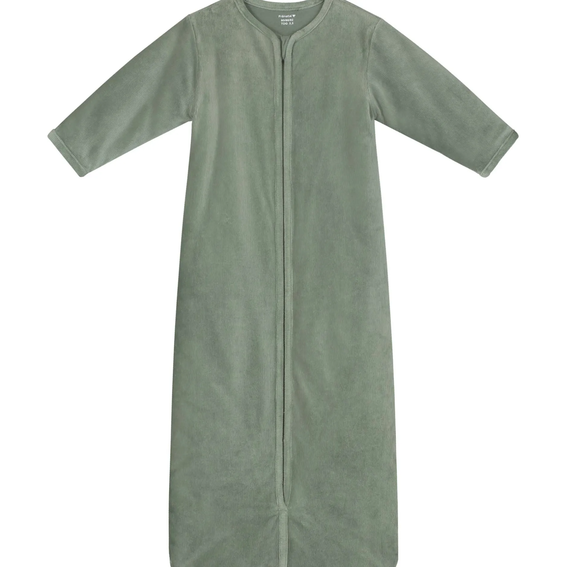 Winter*Prénatal slaapzak rib velour groen Dark Greenshade