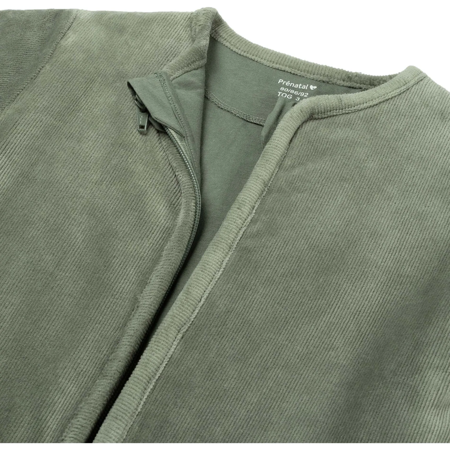 Winter*Prénatal slaapzak rib velour groen Dark Greenshade