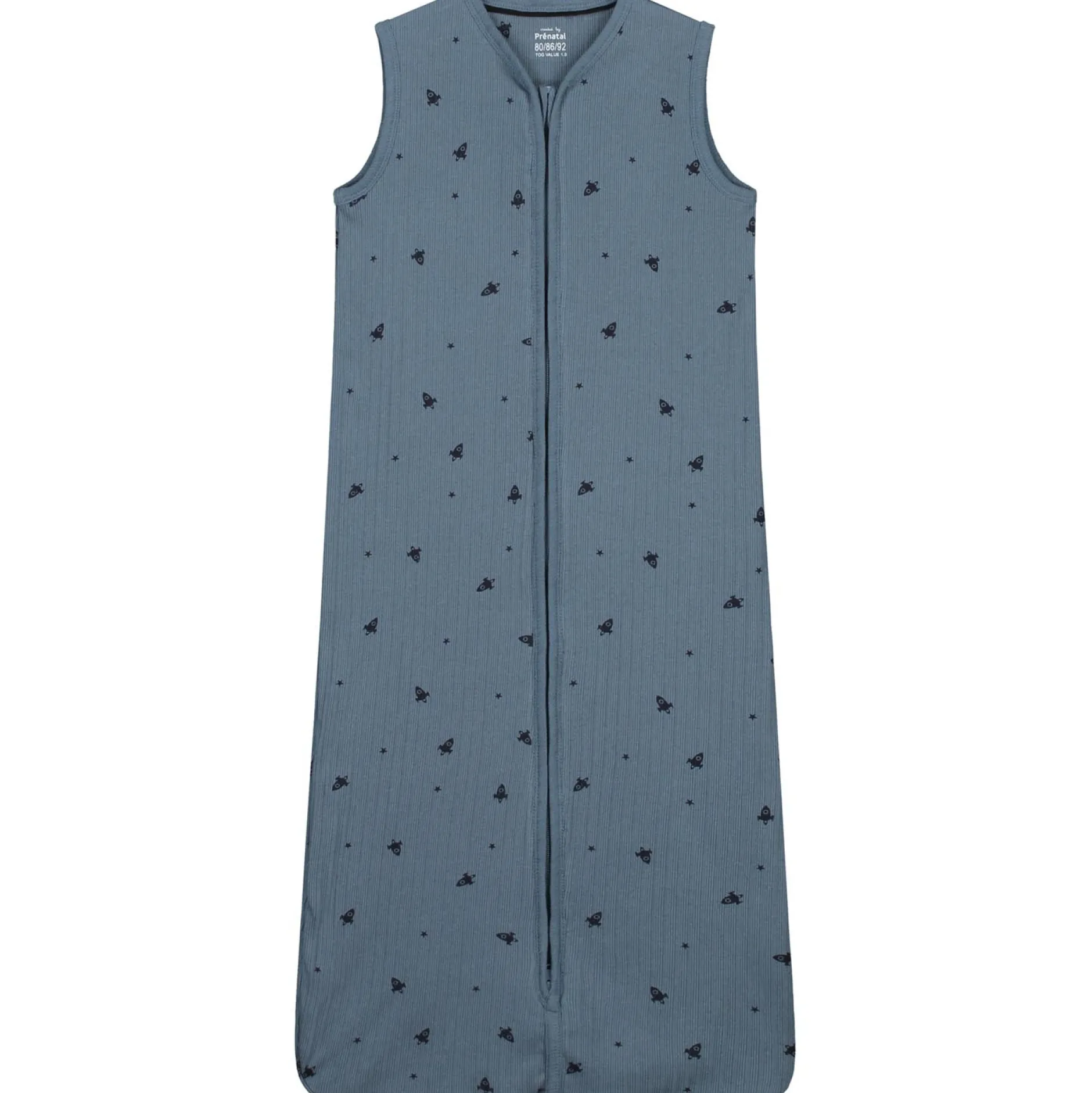 Winter*Prénatal slaapzak ruimte rib blauw Steel Blue