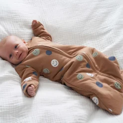 Winter*Prénatal slaapzak smiley bruin Dark Sand Brown