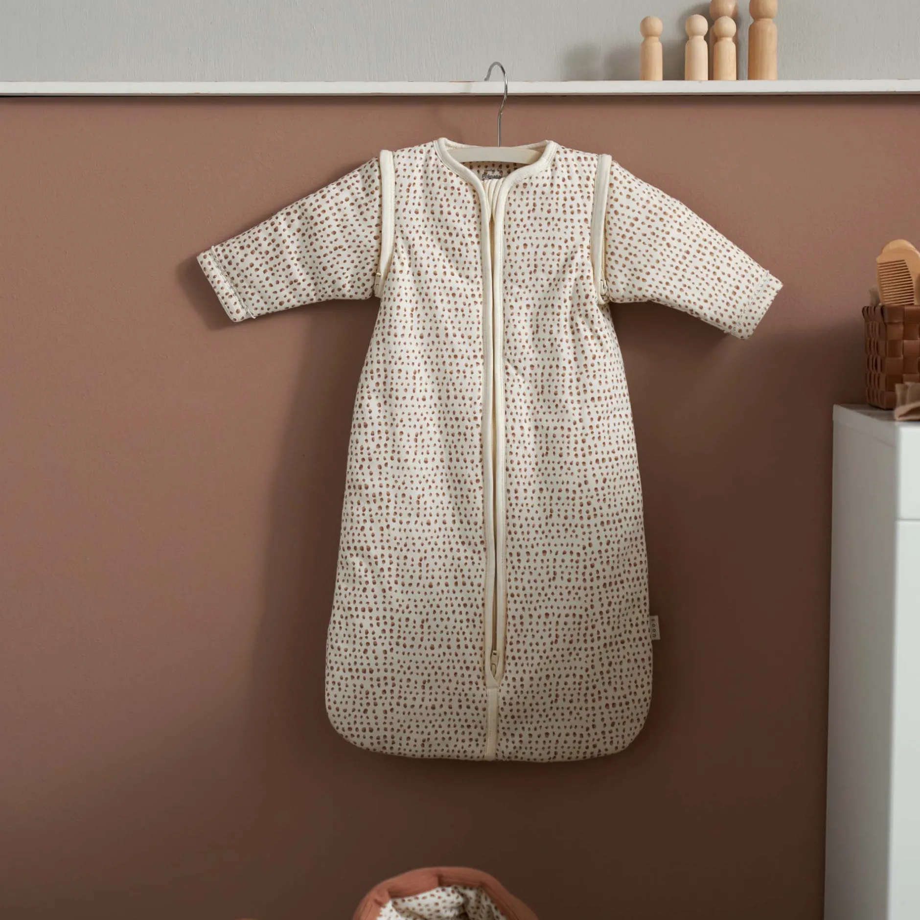 Winter*Prénatal slaapzak Soon beige Dark Off-White