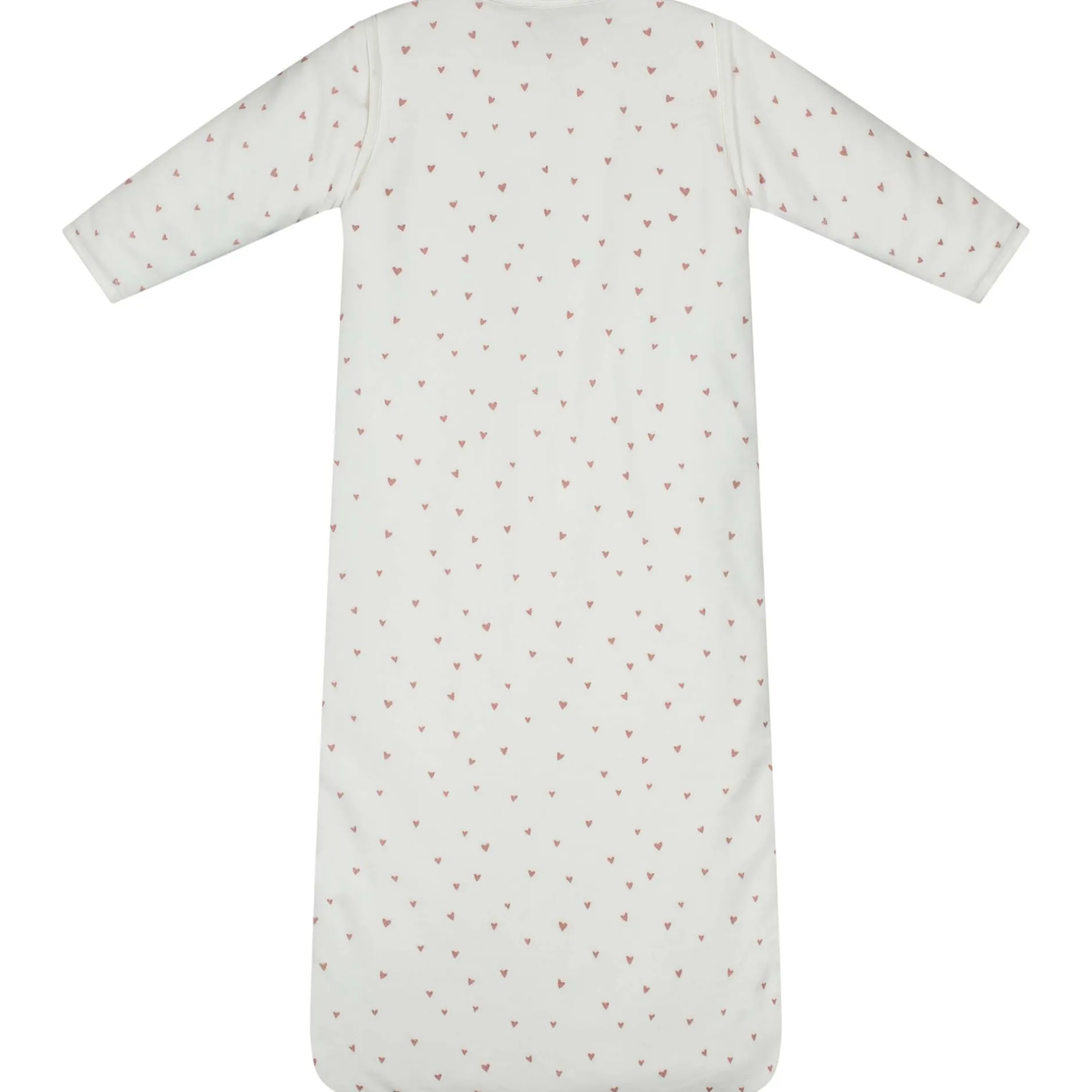 Winter*Prénatal slaapzak velvet hart wit Ivory White