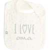 Slabbetjes*Prénatal slab I Love wit