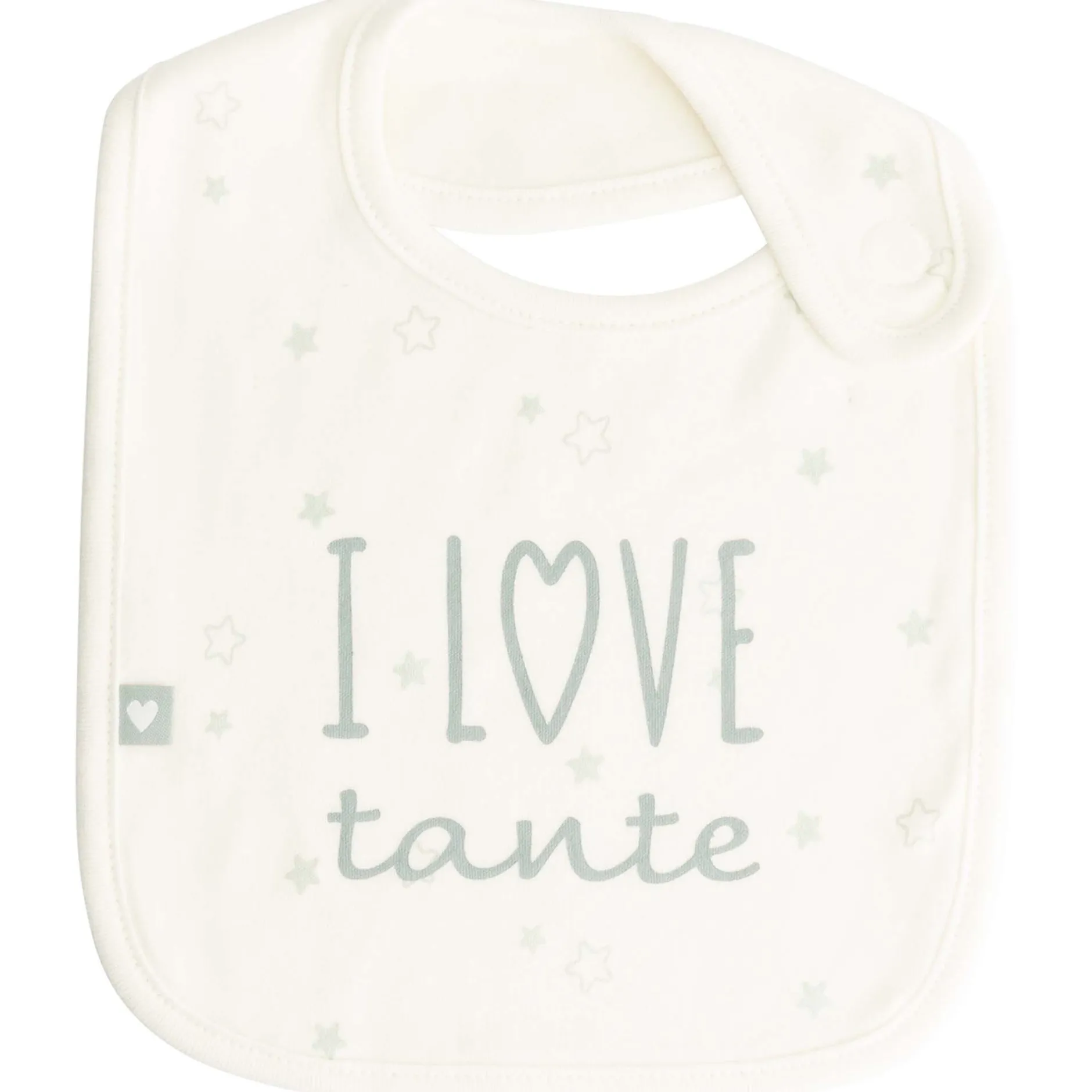 Slabbetjes*Prénatal slab I Love wit
