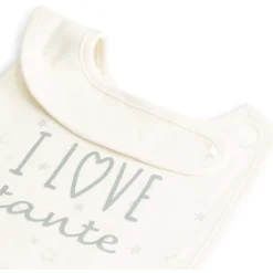 Slabbetjes*Prénatal slab I Love wit