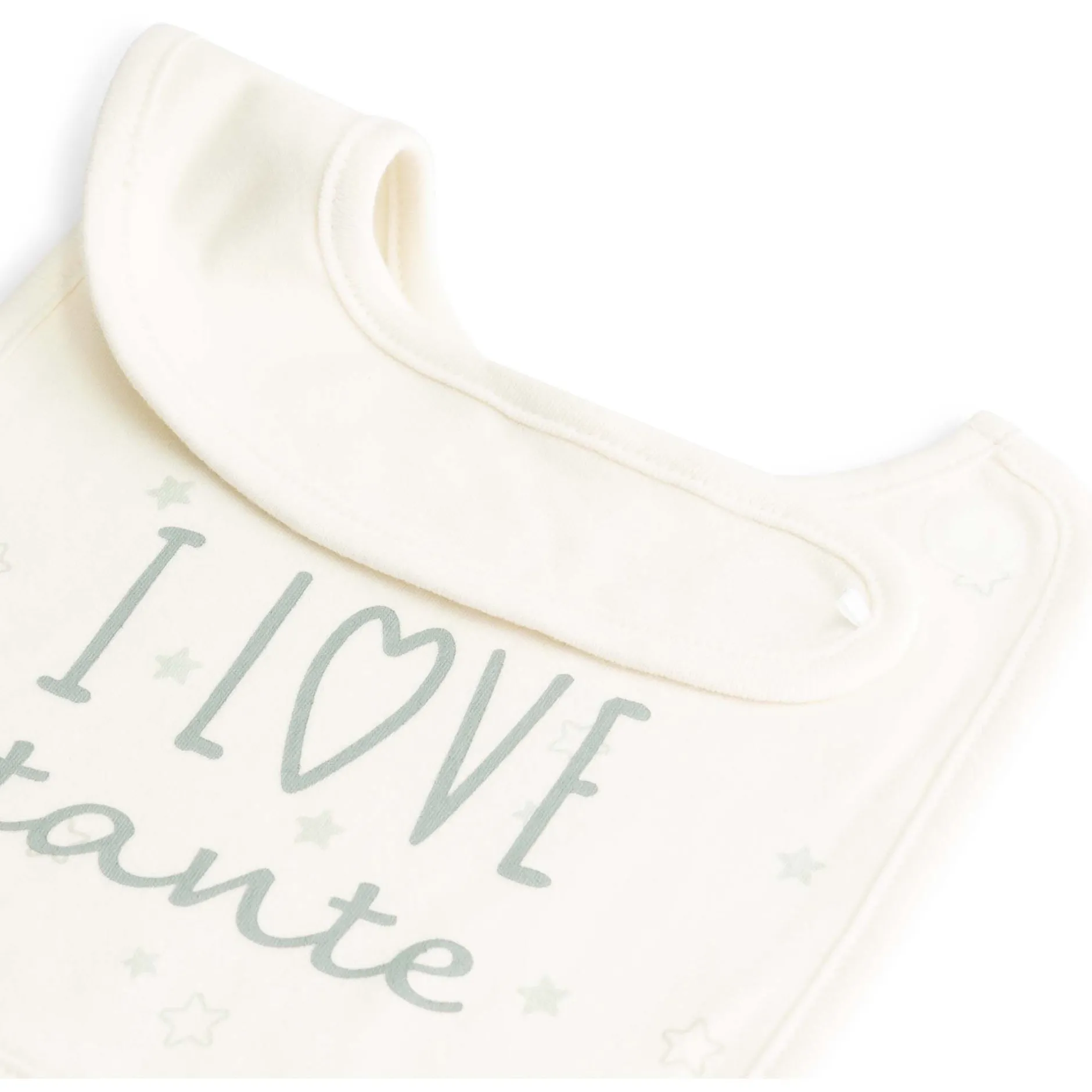 Slabbetjes*Prénatal slab I Love wit