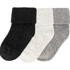 Sokken|Sokken & Maillots*Prénatal sokken 3 paar grijs Grey Melee Light