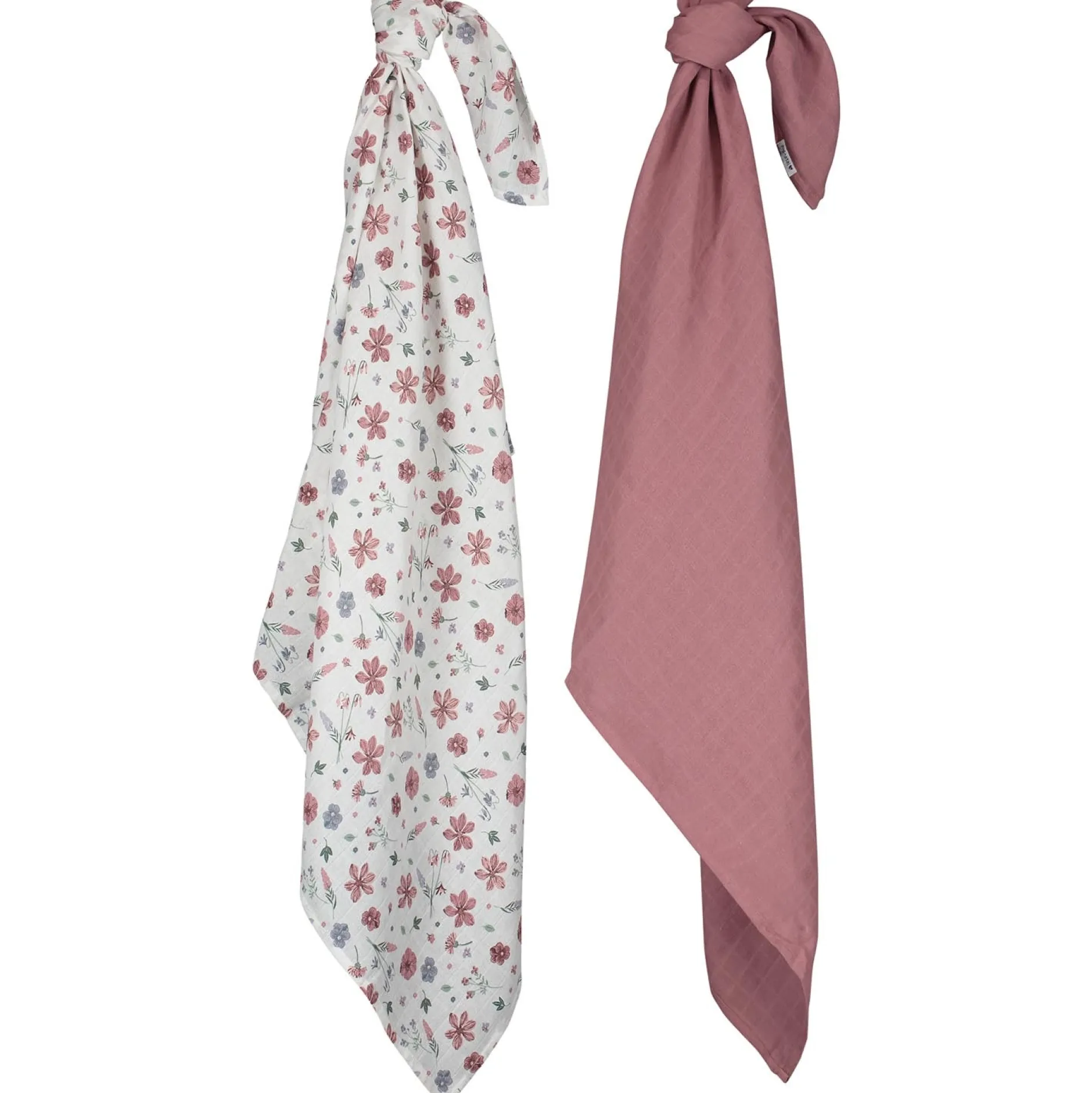 Doeken & Luiers*Prénatal swaddle Bloem 2 stuks roze