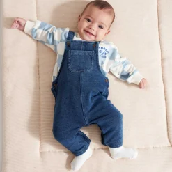 Broeken & Tuinbroeken|Truien & Vesten*Prénatal sweater & tuinbroek Light Blue