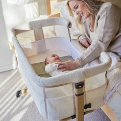Bundels & Combideals|Co-Sleepers*Prénatal Teddy Co-sleeper Bella sandbrown & Essential Co-sleeper matras
