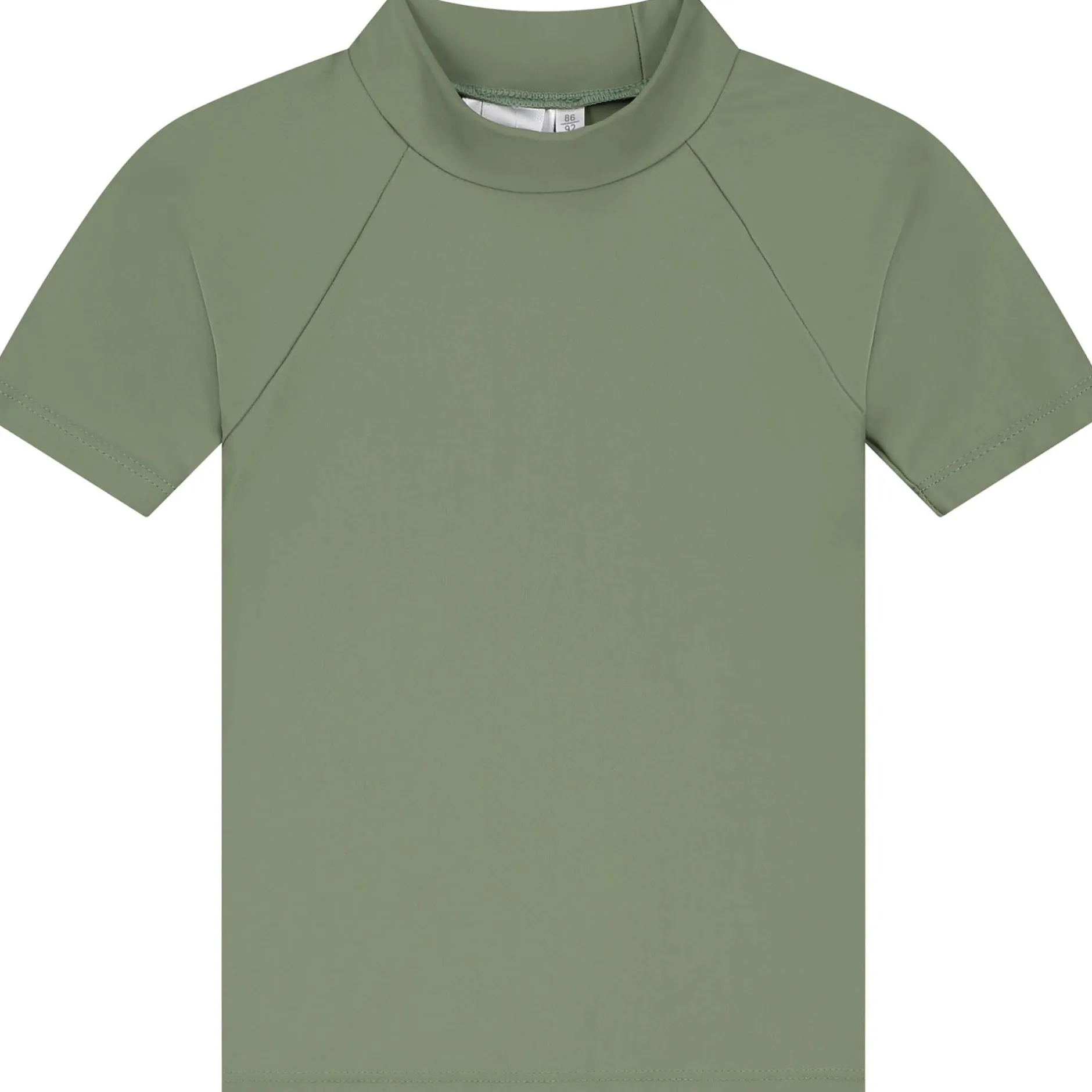 Zwembroeken|Zwemkleding*Prénatal UV zwem T-shirt korte mouwen effen groen Light Khaki Green