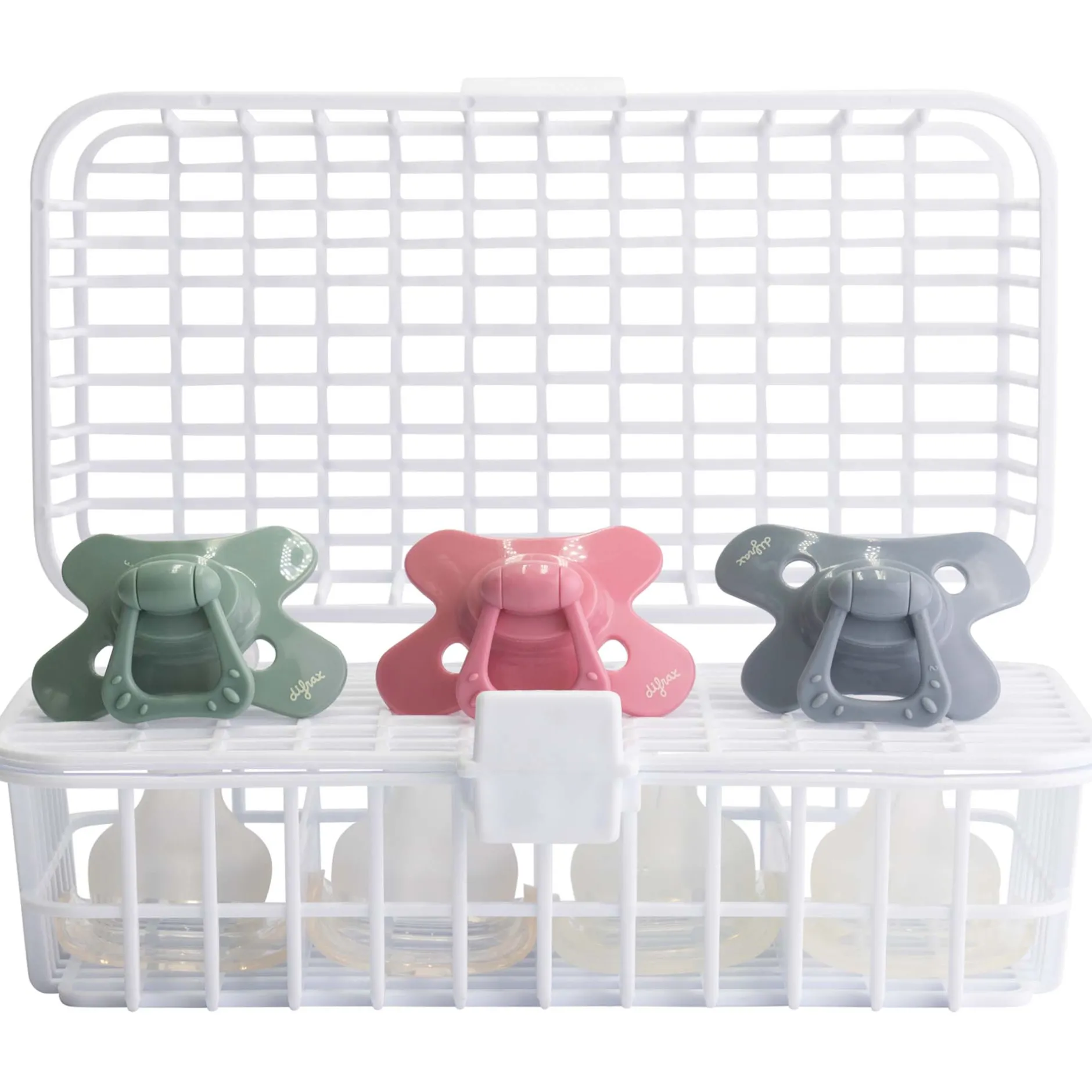Flessenborstels & -Reinigers*Prénatal vaatwasser organizer wit