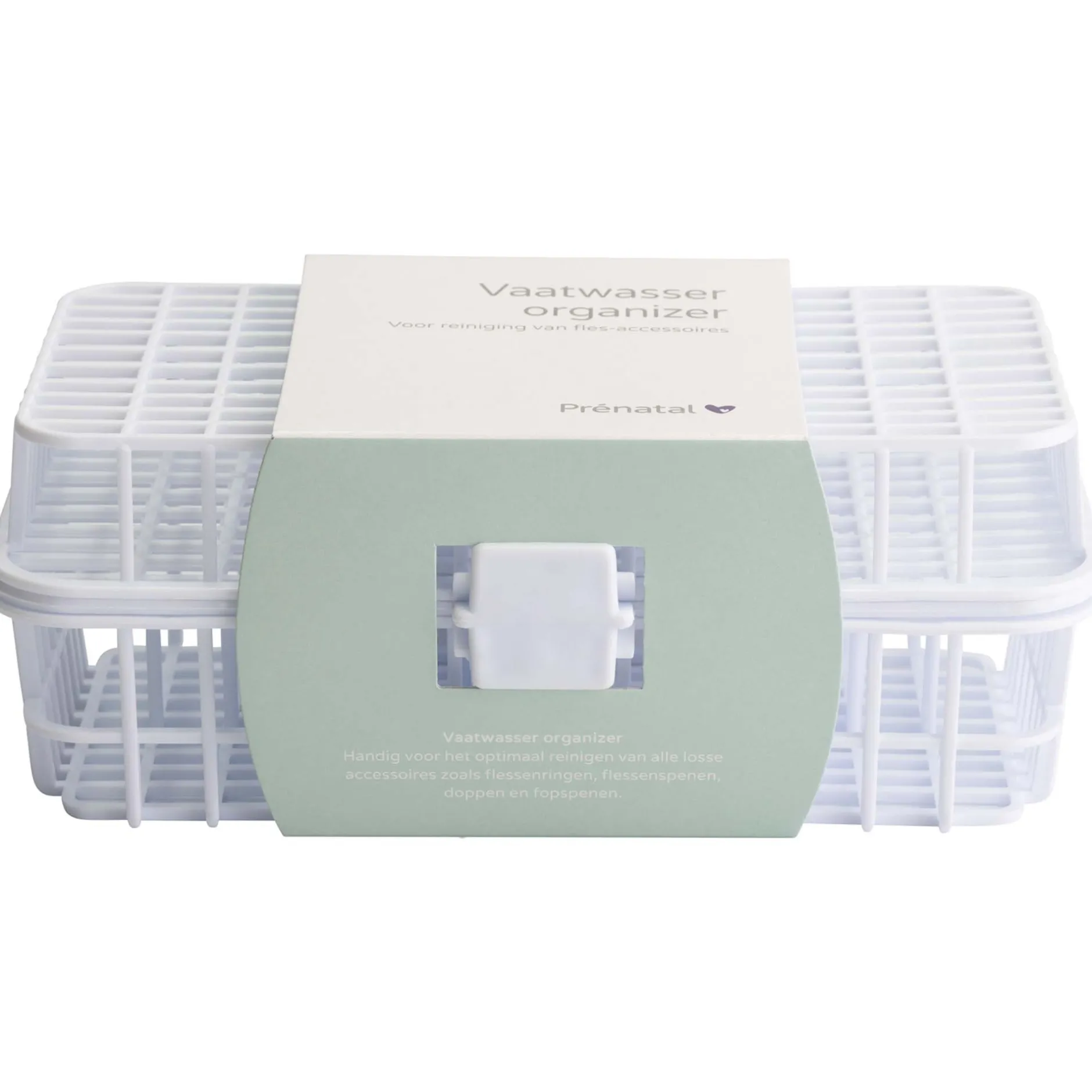 Flessenborstels & -Reinigers*Prénatal vaatwasser organizer wit