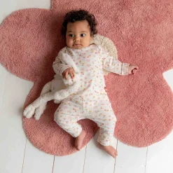 Vloerkleden*Prénatal vloerkleed bloem roze