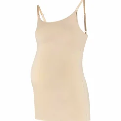 Basics|Shirts & Tops*Prénatal voedings singlet mouwloos effen beige Almond