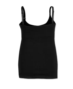 Basics|Voedingstops*Prénatal voedings singlet spaghettibandjes effen zwart Black