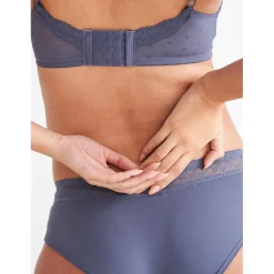 Borstkolven|Slips*Prénatal voedingsbh & slip Blue Grey