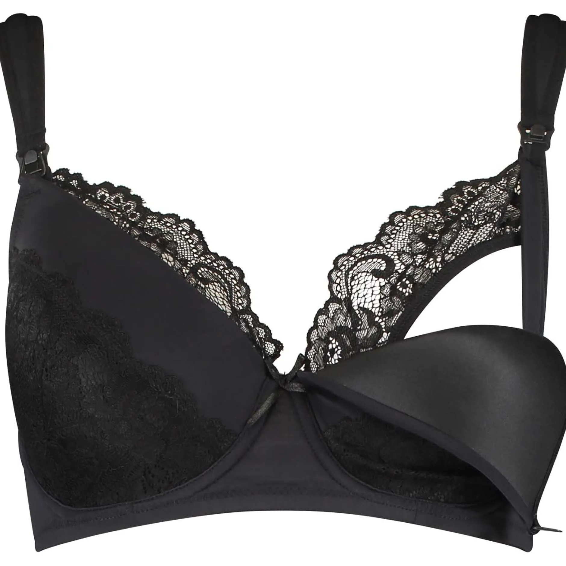 Borstkolven|Slips*Prénatal voedingsbh & slip Black