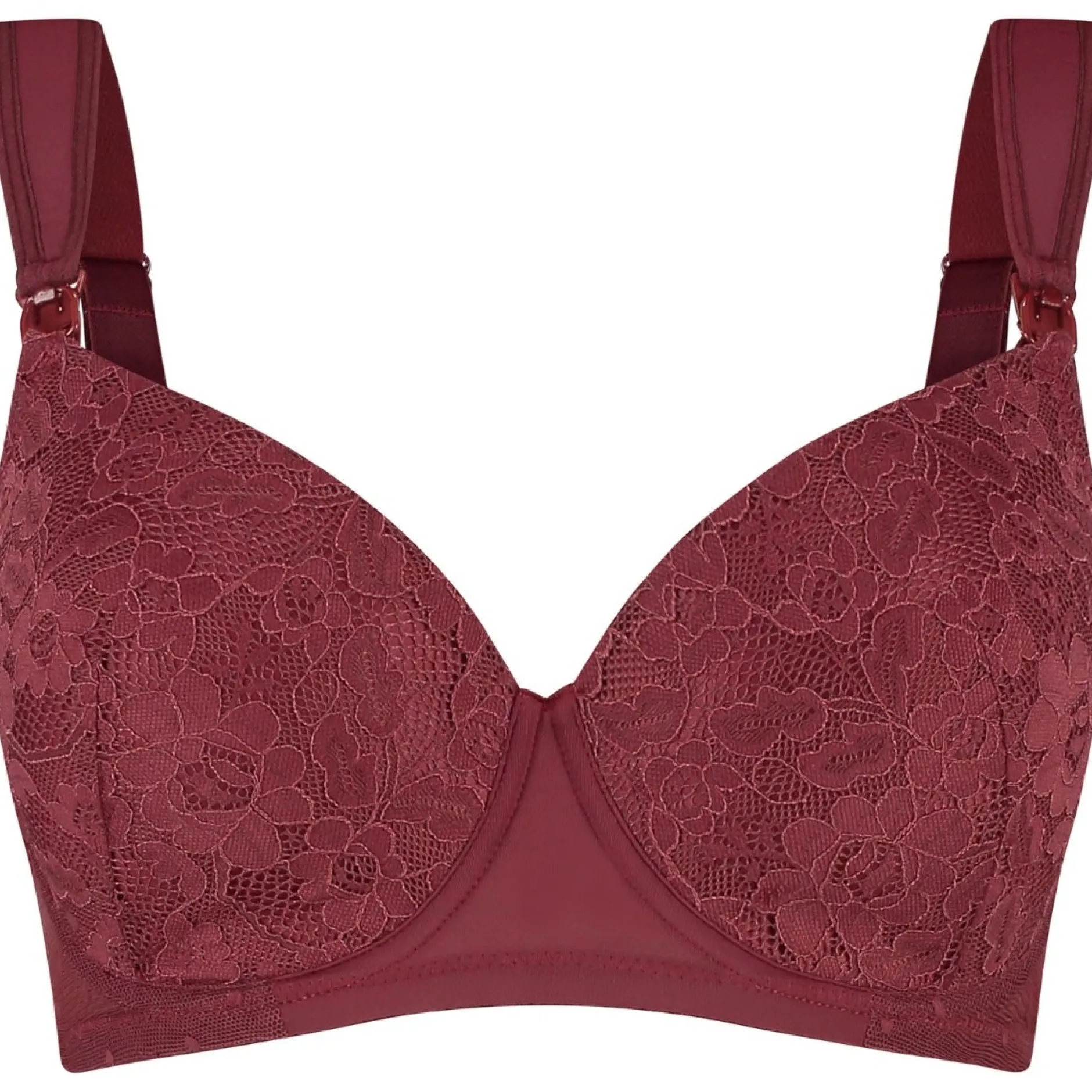 Borstkolven|Slips*Prénatal voedingsbh & slip rood Winered