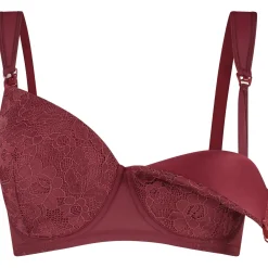 Borstkolven|Slips*Prénatal voedingsbh & slip rood Winered
