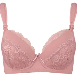 Borstkolven|Bh's*Prénatal voedingsbh  effen roze Sugar Pink