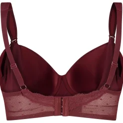 Borstkolven|Bh's*Prénatal voedingsbh  effen rood Winered