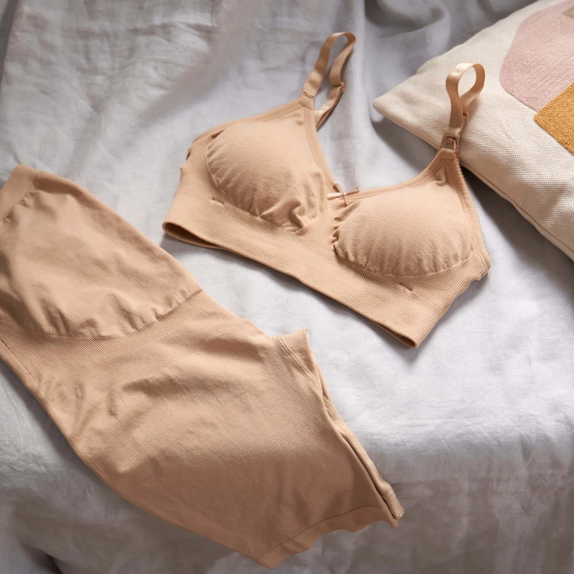 Borstkolven|Bh's*Prénatal voedingsbh voorgevormd beige Beigebrown