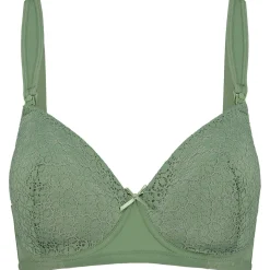 Borstkolven|Bh's*Prénatal voedingsbh voorgevormd effen groen Green Shade
