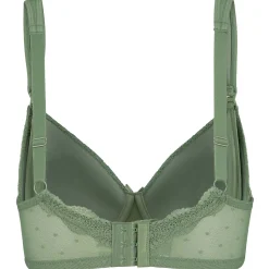 Borstkolven|Bh's*Prénatal voedingsbh voorgevormd  effen groen Green Shade