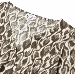 Voedingstops|Shirts & Tops*Prénatal voedingstop lange mouwen all over print beige Almond