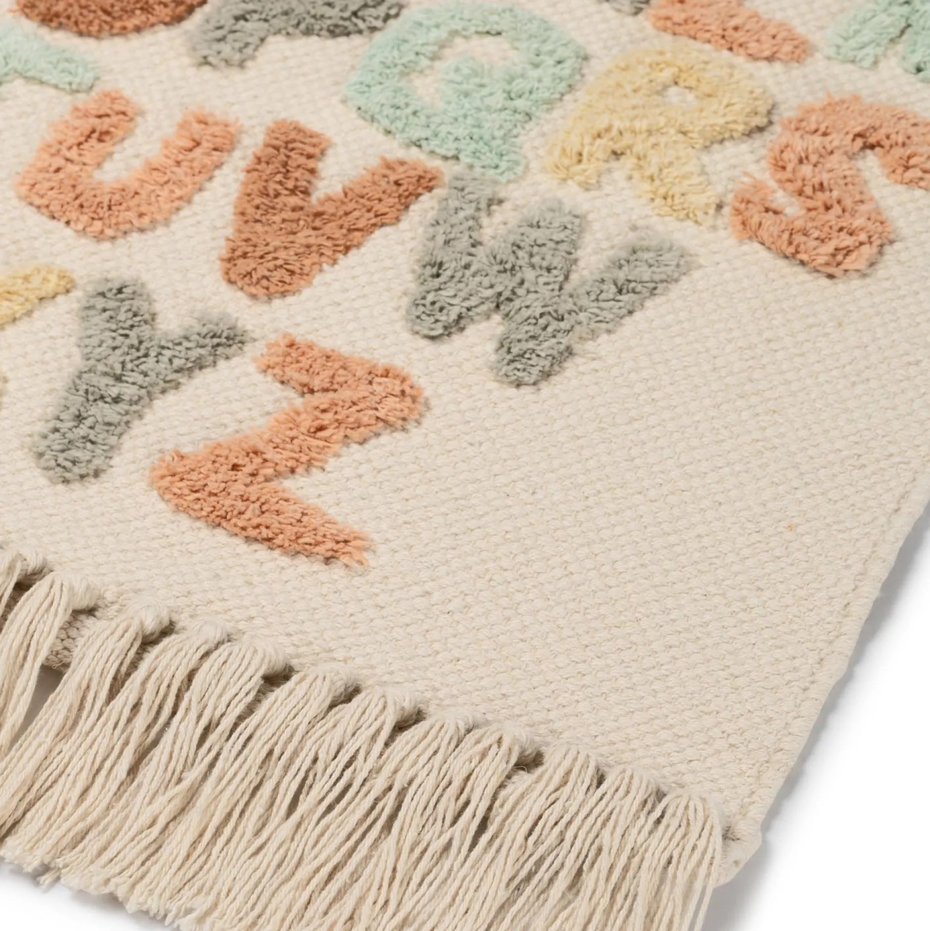 Wanddecoratie*Prénatal Wandtapijt ABC beige
