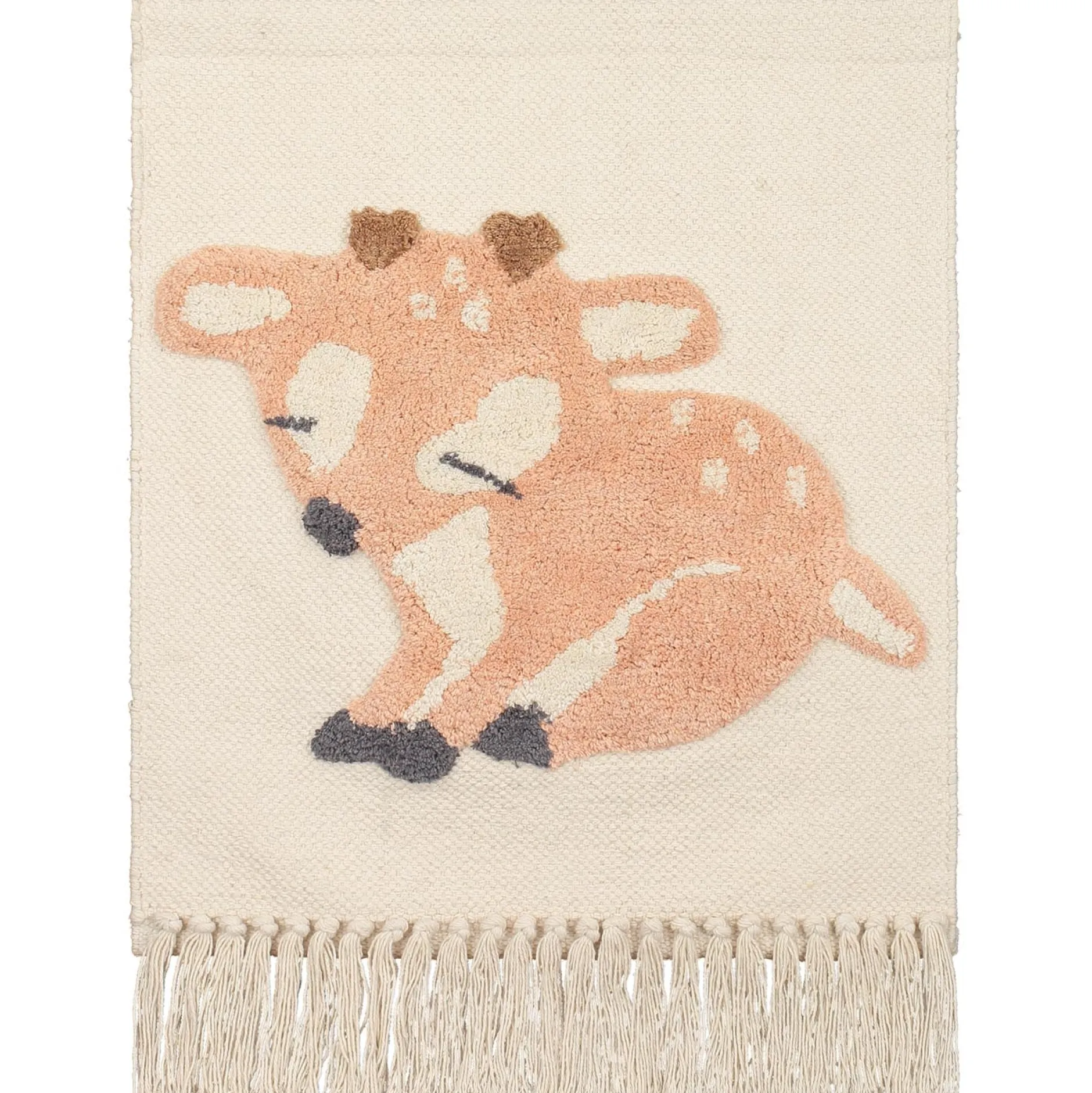 Wanddecoratie*Prénatal Wandtapijt Hert beige