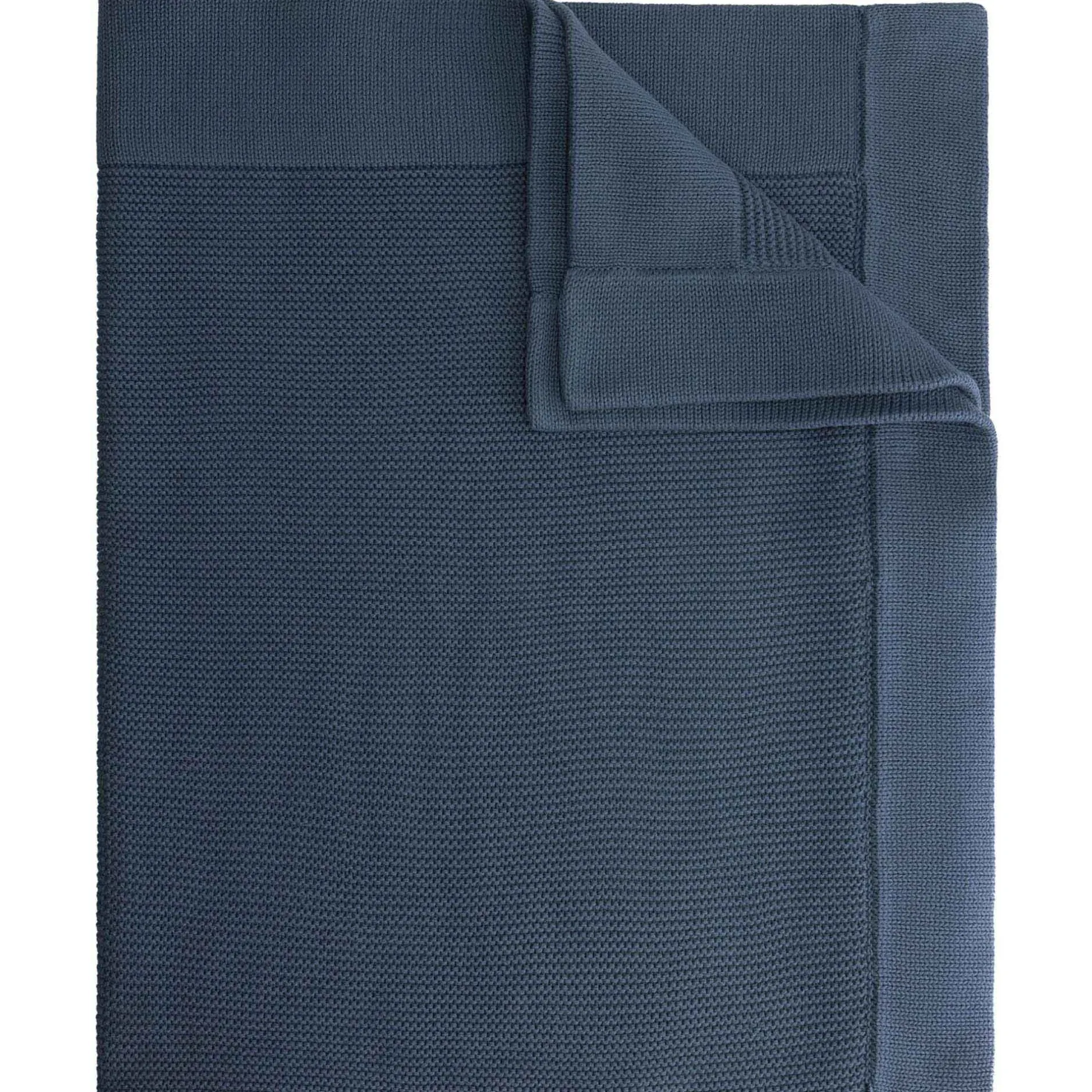 Dekens*Prénatal wiegdeken Little Knits blauw
