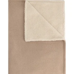Dekens*Prénatal wiegdeken met teddy beige
