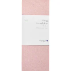 Hoeslakens*Prénatal wieghoeslaken roze
