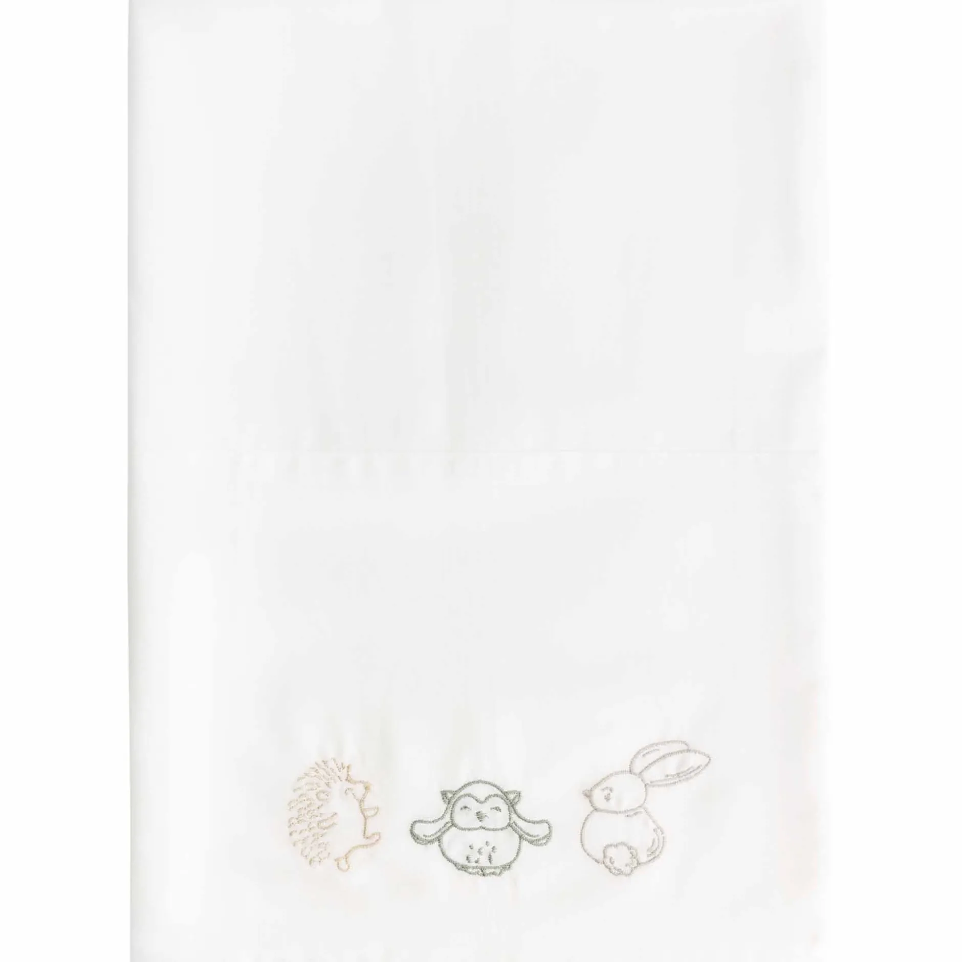 Lakens*Prénatal wieglaken kleine vriendjes wit